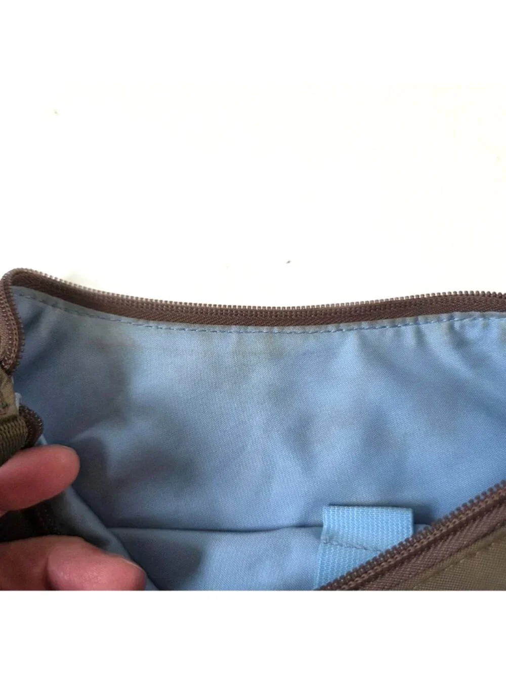 Baggallini Purse Brown Taupe Lightweight Travel Organizer Crossbody